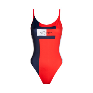 Tommy hilfiger badedragt uden bøjle, blå, Størrelse: XS, Dame